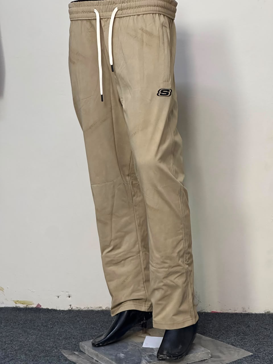 Premium acid wash baggy trouser in beige, olive green, coffee brown and black